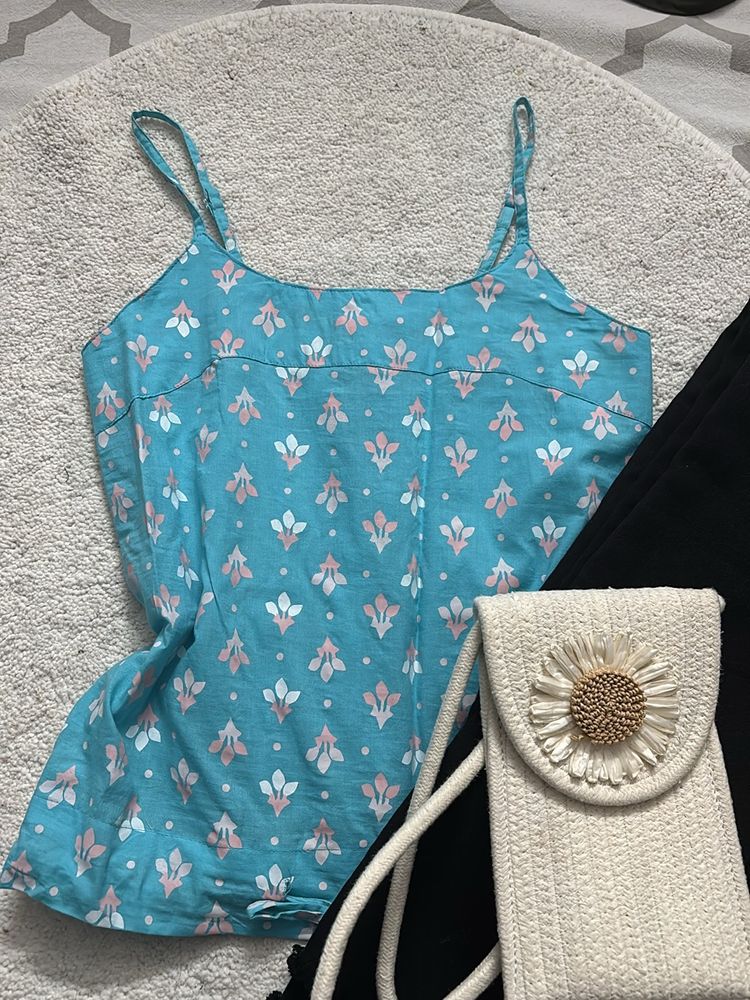 Light Blue Cotton Top