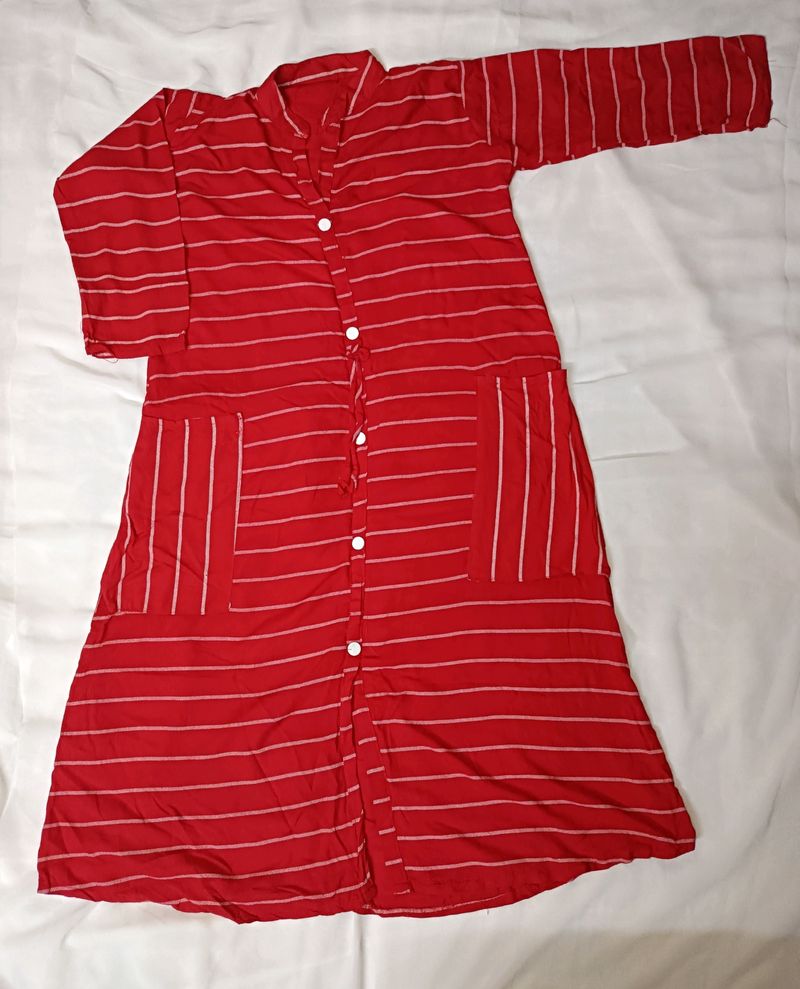 RED KURTI FOR WOMEN