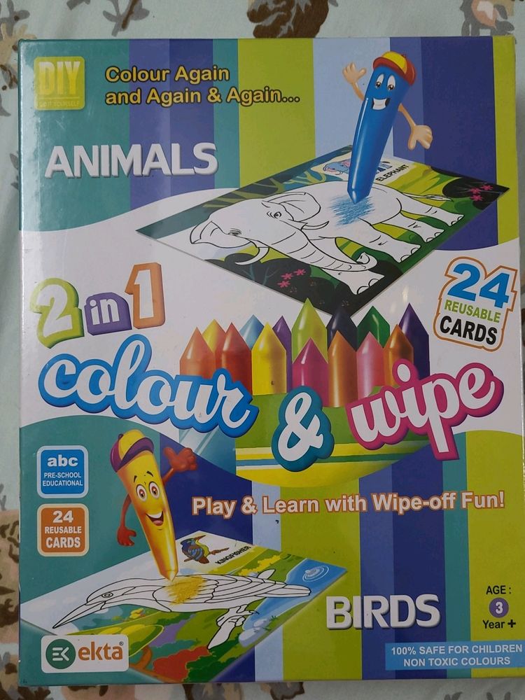 Brand New Colour And Wipe 3+ Years Kids