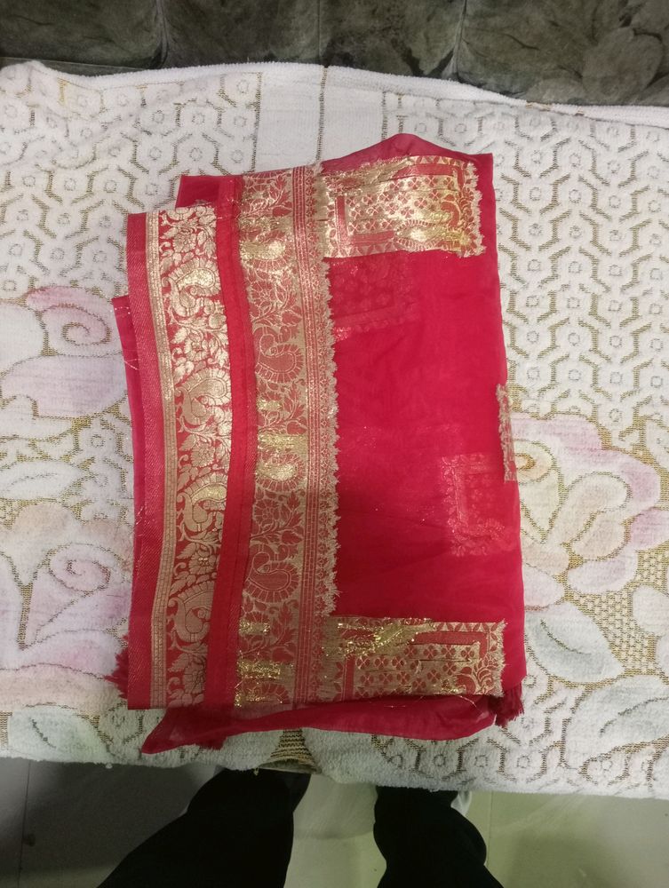 Brand New Red Saree