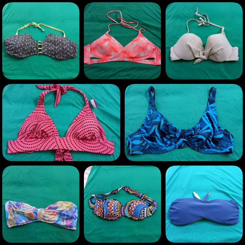 Like New Mix Size Branded Beach Bralette Set Of 8