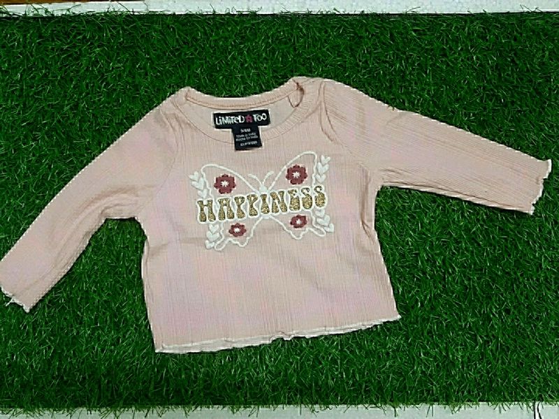 6 - 9m Girl Baby CROP TOP