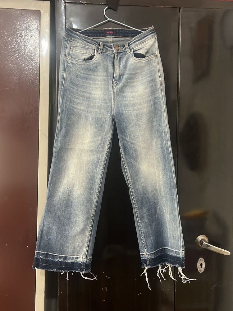 Straight fit denim