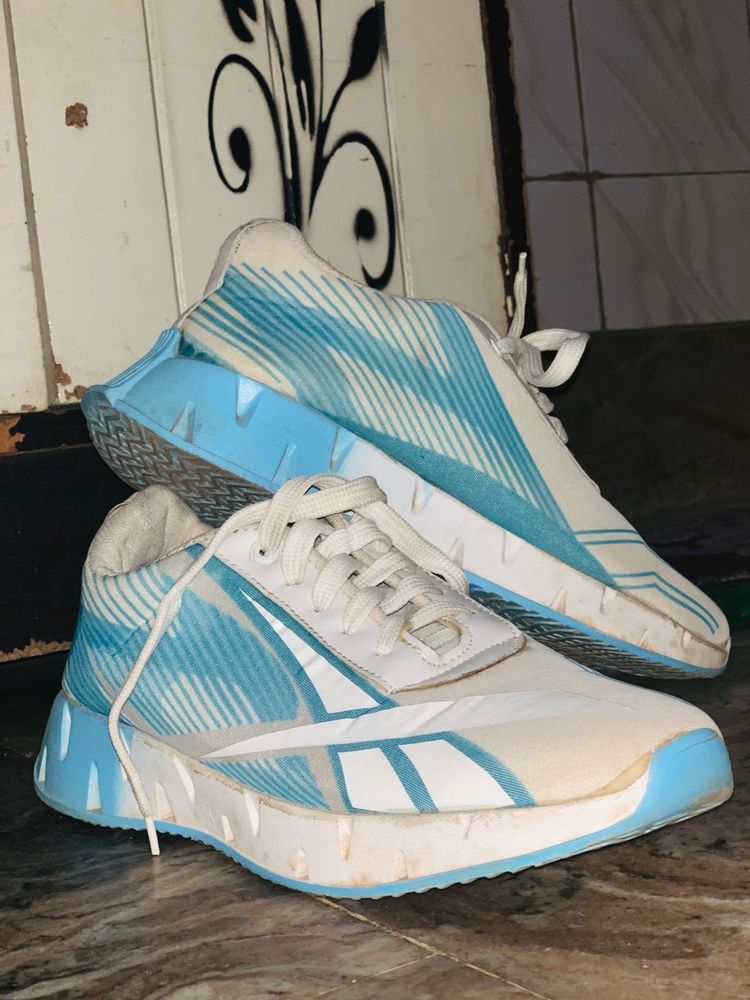 Reebok First Copy White Blue