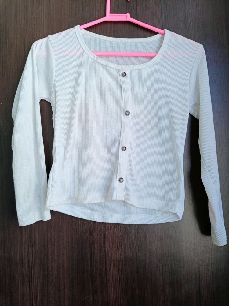 Women Casual Wear White Top