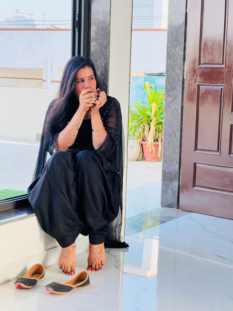 A Black Punjabi Suit