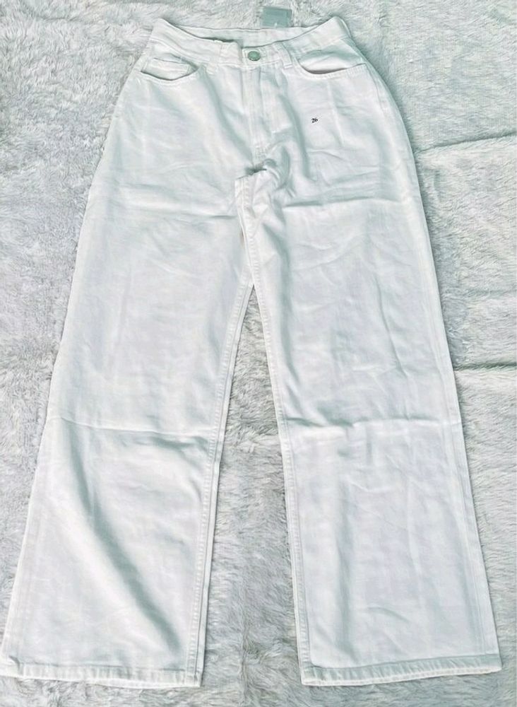 White High Waisted Jeans For Girlsss