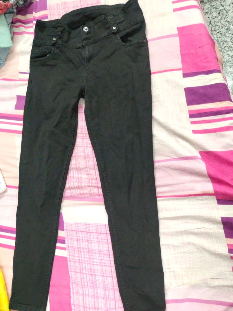 slim Fit Denim Black Jeans