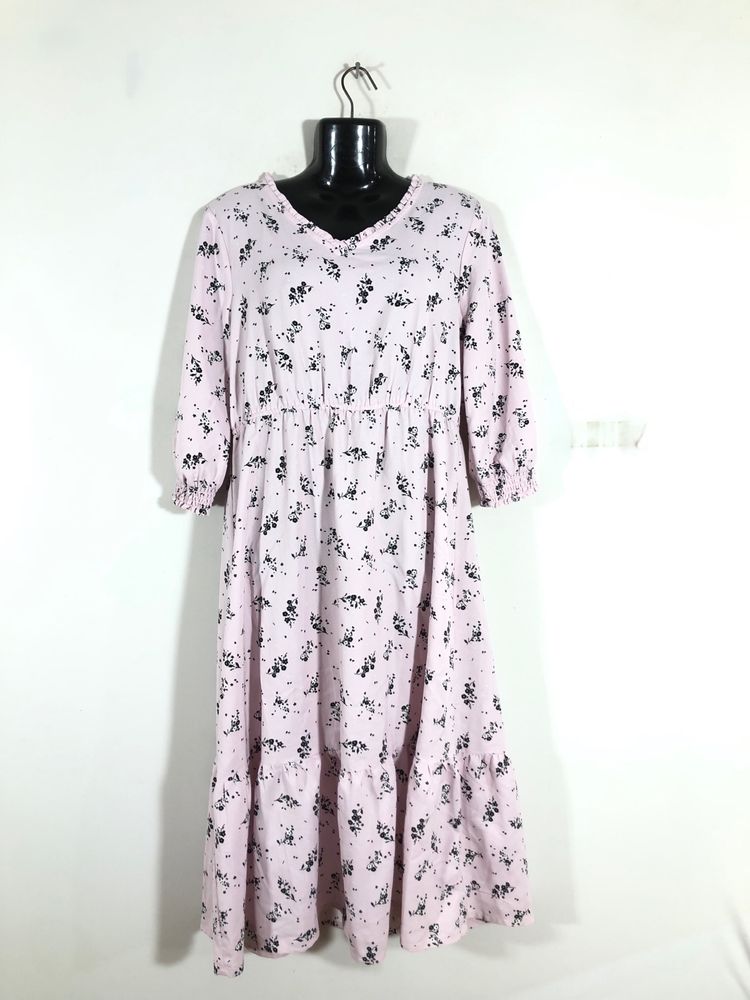 Ligth Pink Printed Dress(Women’s)