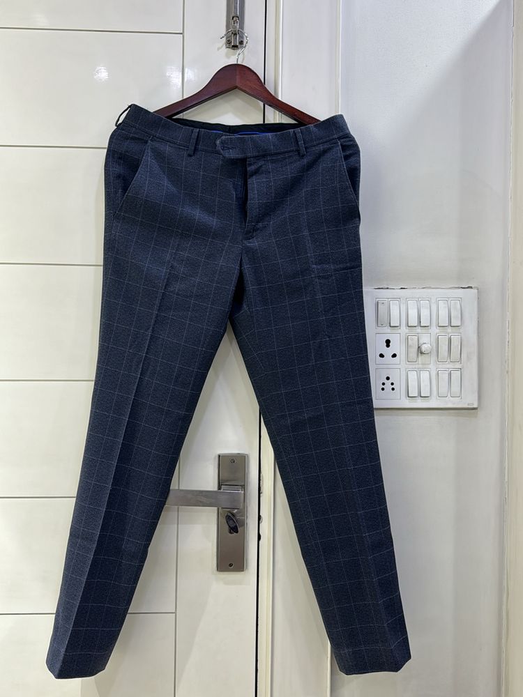 Van Heusen Blue Check Trousers