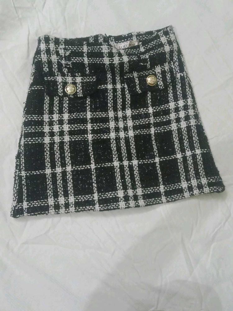 Dior N Chanel Inspired Tweed Skirt