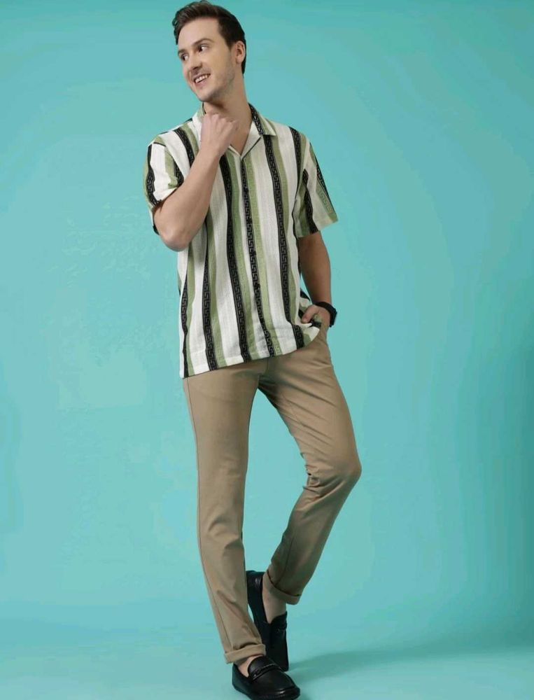 PARALIANS MEN RELAXED Fit-Fit Striped, Printed.