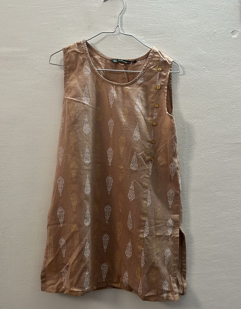 Beige Short Kurti