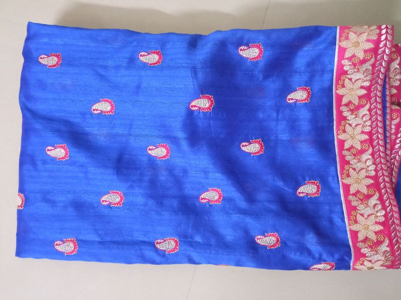 Royal Blue Designer saree