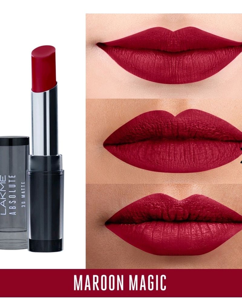 Lakme Unreal 3D MATTE FINISH Maroon Magic