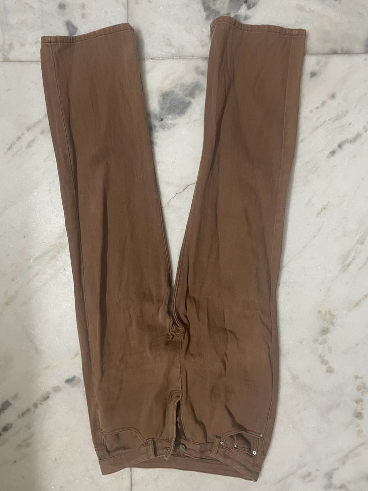 URBANIC brown Straight Jeans