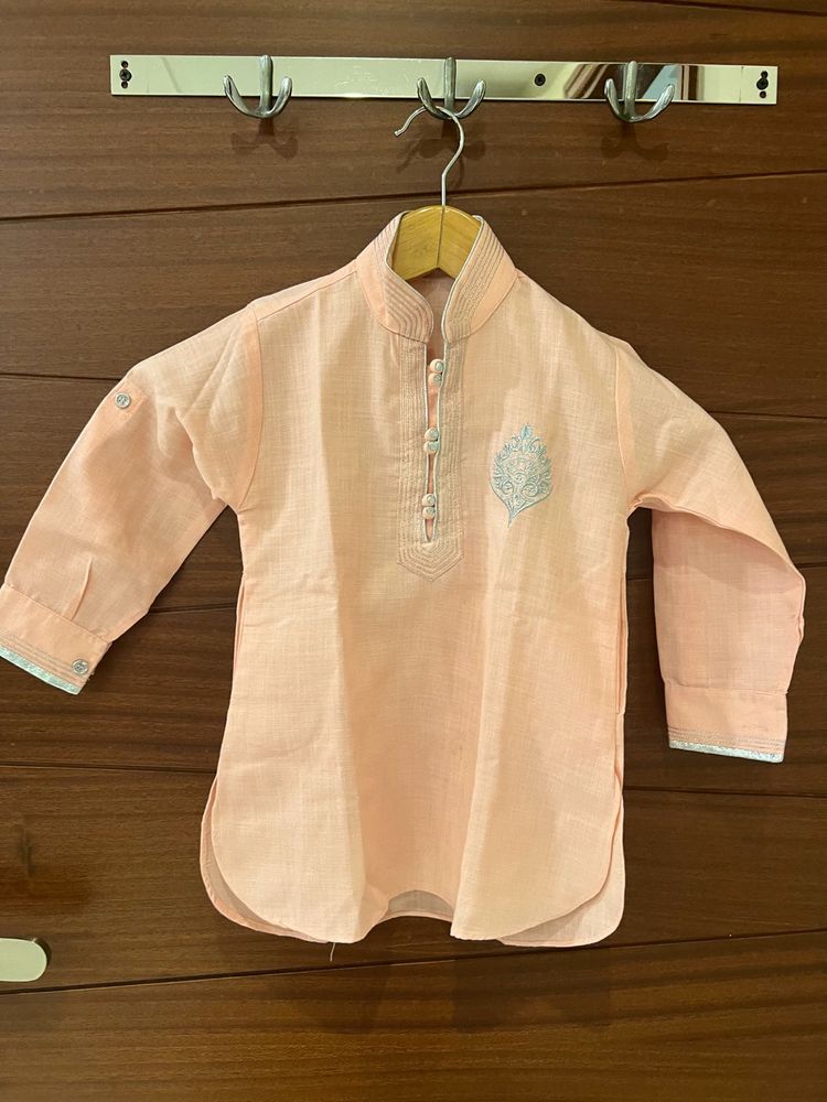 Pink Pathani Kurta Pyjama - Boys