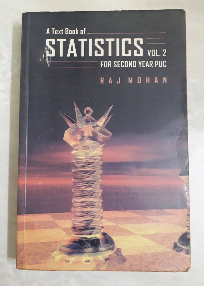 statistics textbook vol. 2 for 2nd puc