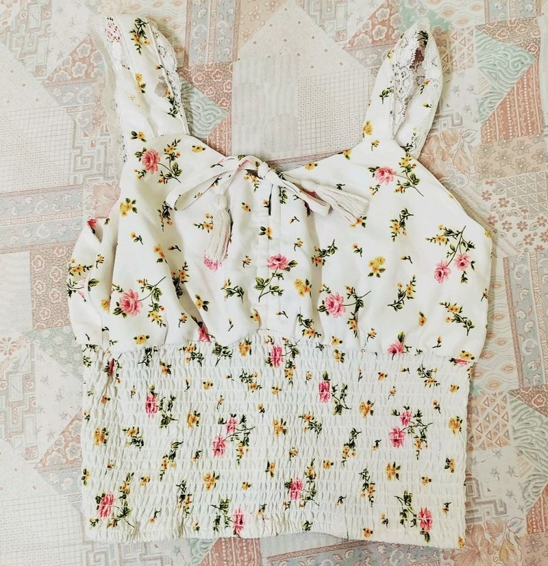 Clearance Sale! Floral Crop Top