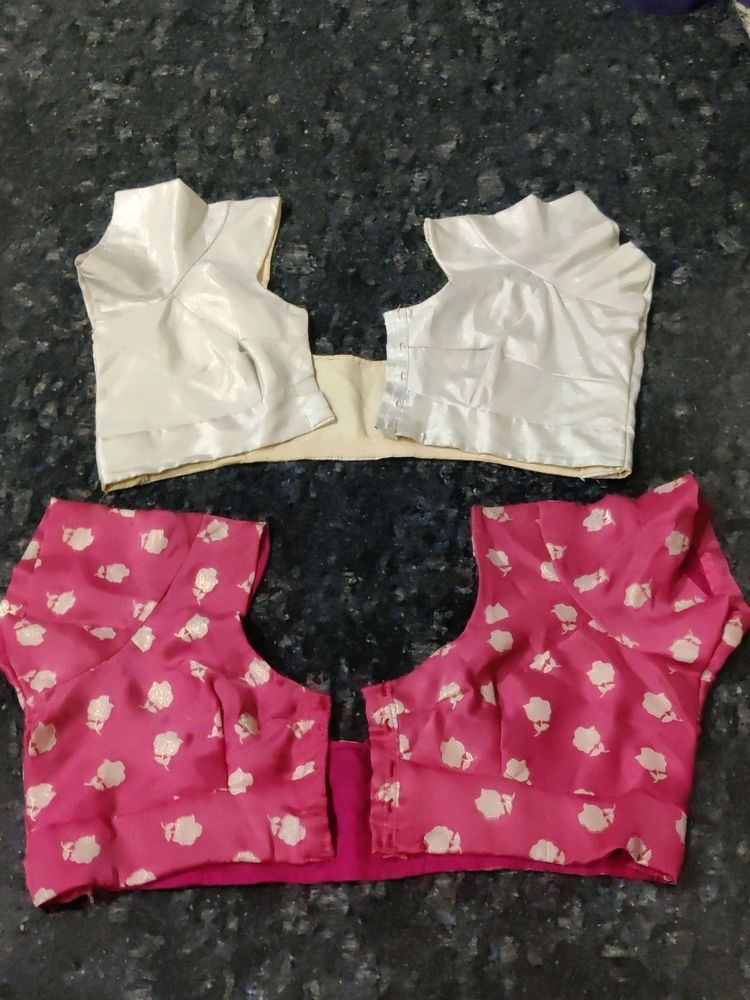 Blouses Combo ( Baby Pink And Silver )