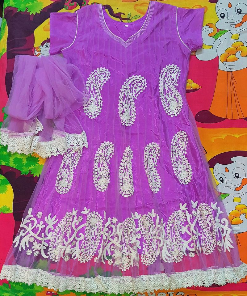 New Anarkali Kurta With Dupatta