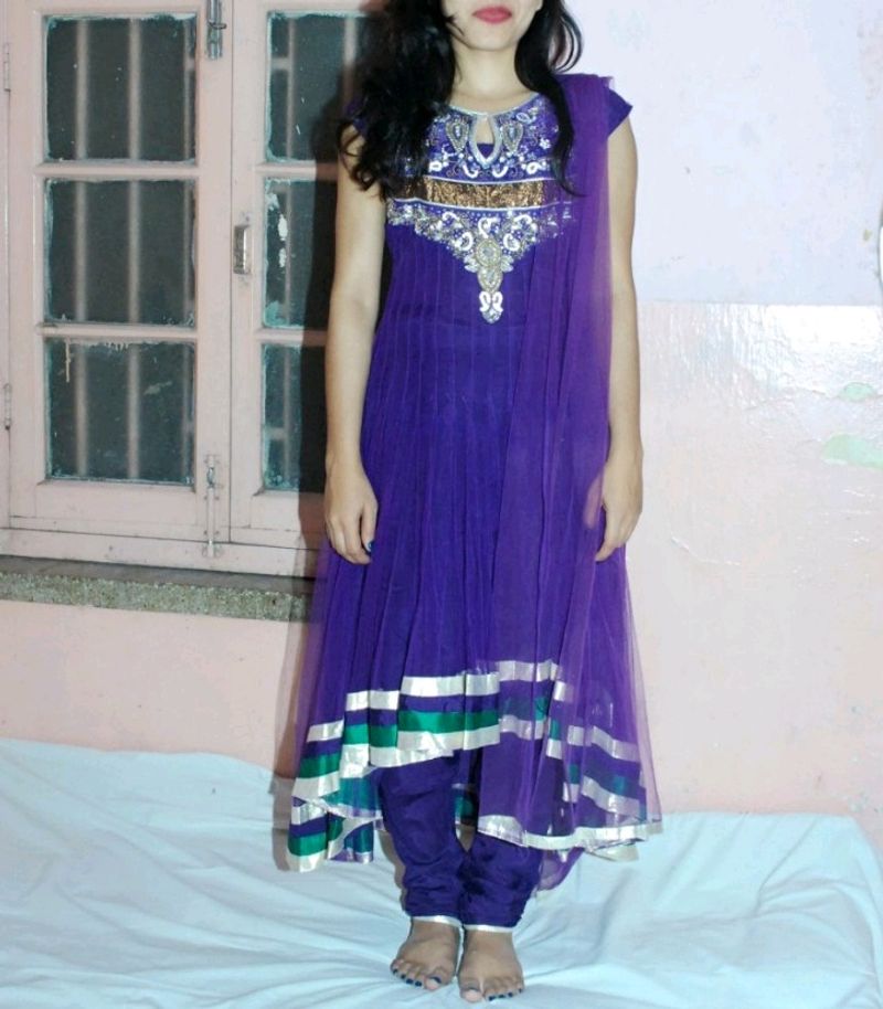 Anarkali Suit Set With Dupatta