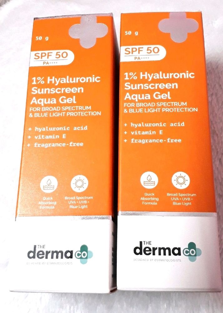 The Derma Co 1% Hyaluronic Sunscreen 50 Pack Of 2