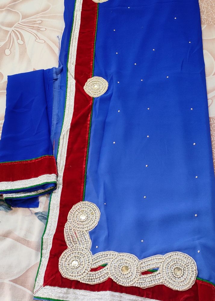 Blue Shaded Saree