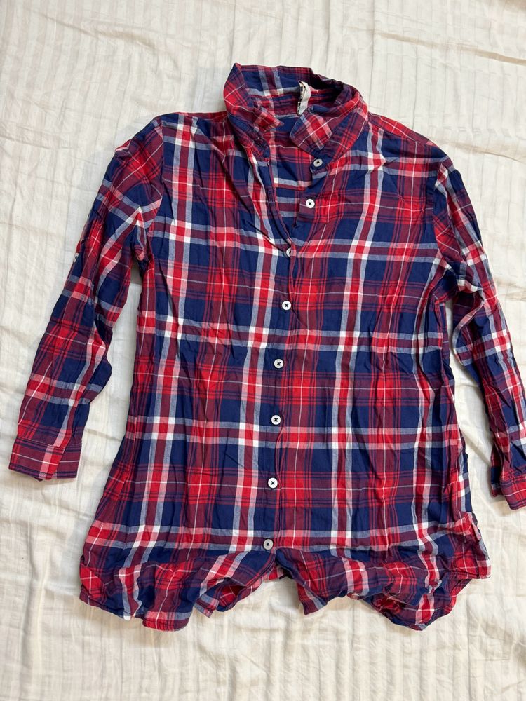 Women Check Shirt