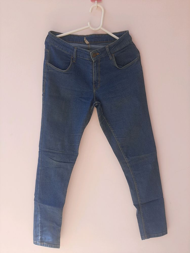 Bare Denim Women Solid Blue Jeans