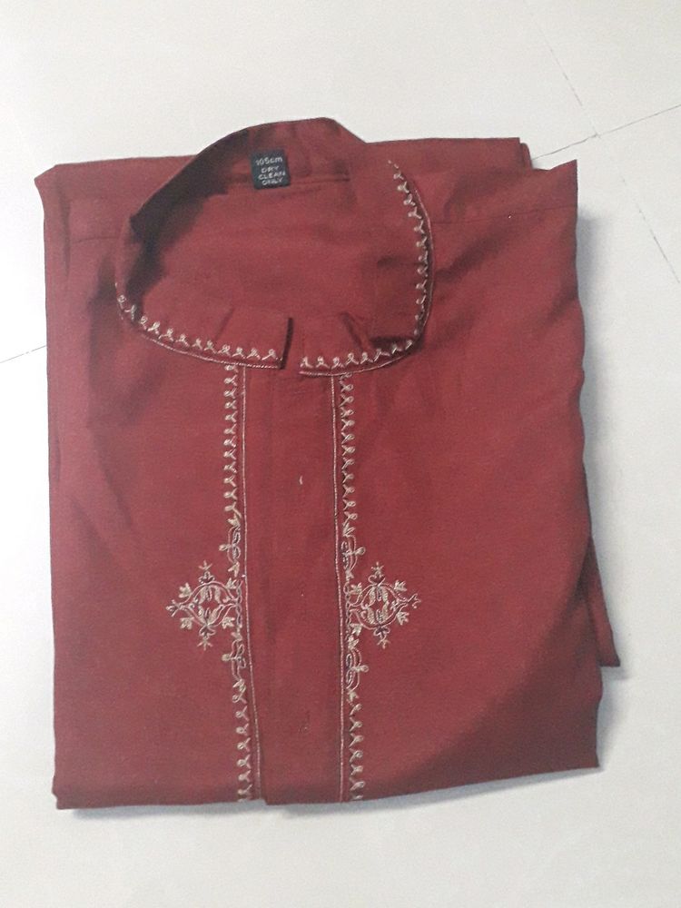 Maroon Gents Kurta