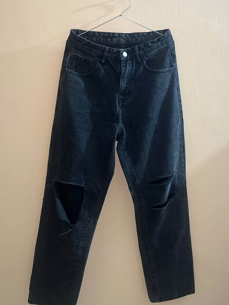 Shein Jeans In Charcoal Colour