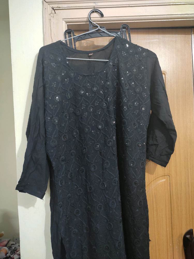 Black Colour Cute Kurti || XXL size