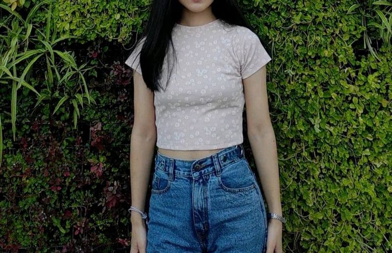 ZARA Cute Pink Crop Top