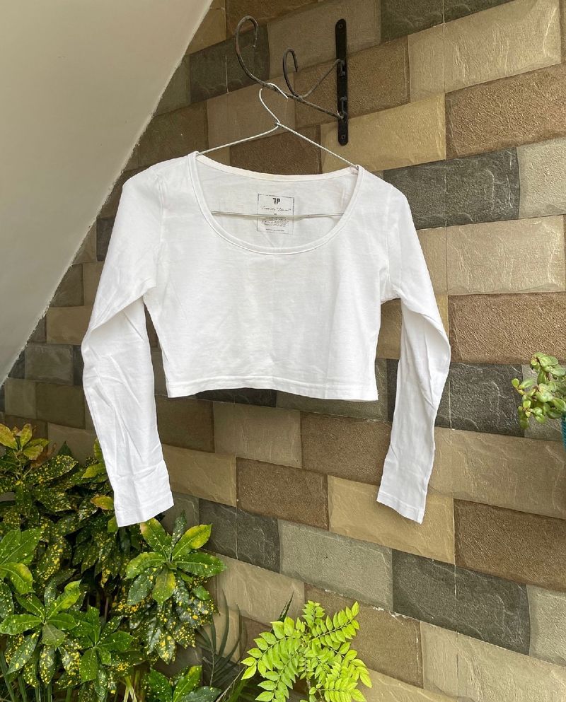 White Crop Top