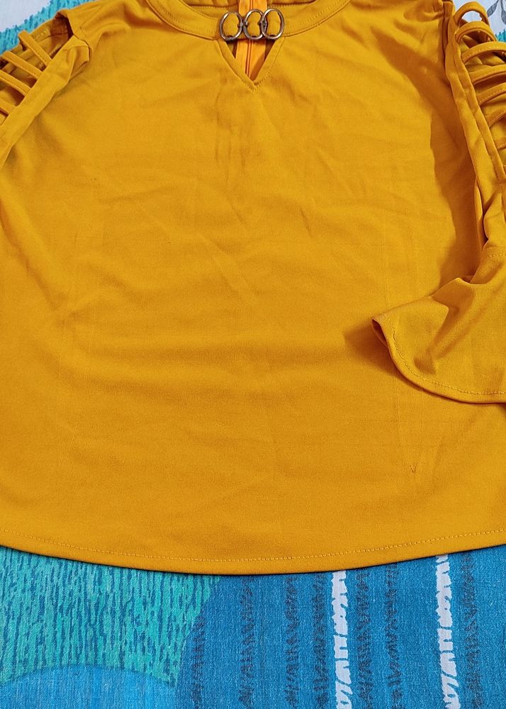 Mustard Color Top