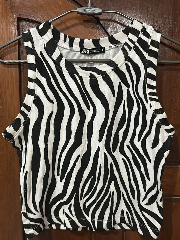 PINTEREST INSPIRED ZARA ZEBRA TANK TOP