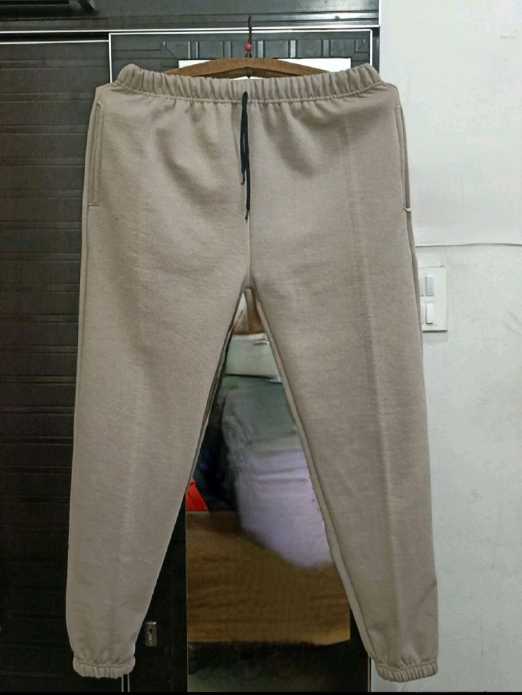 Greyish Brown Winter Joggers