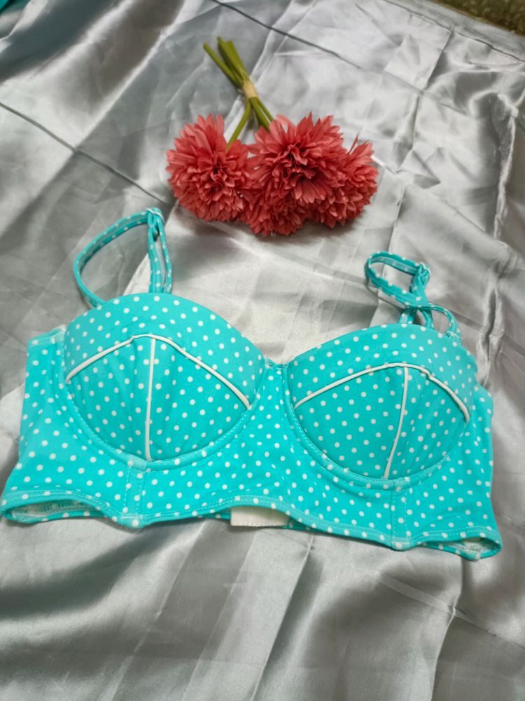 Polka Dot Corset Bra