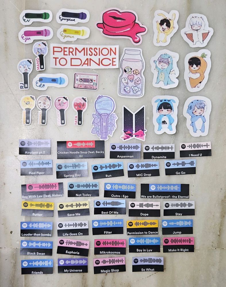 BTS Sticker Set