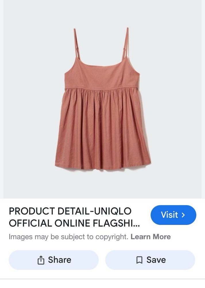 Brand New UNIQLO Babydoll Top