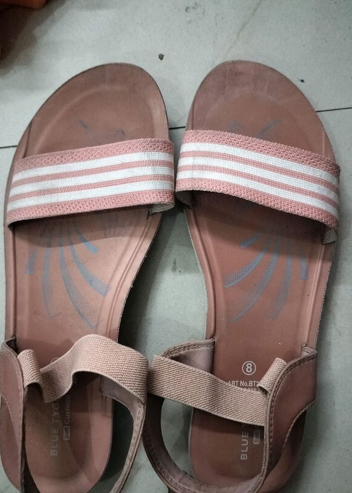 Pink Flat Sandals