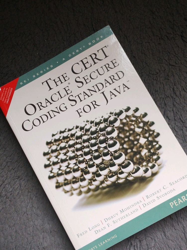 Secure Coding Standard For Java Book 📖