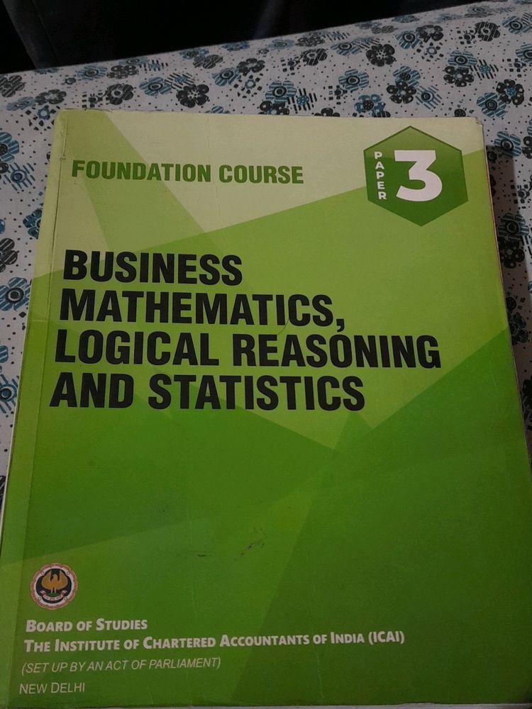 MATHS CA FOUNDATION BOOK