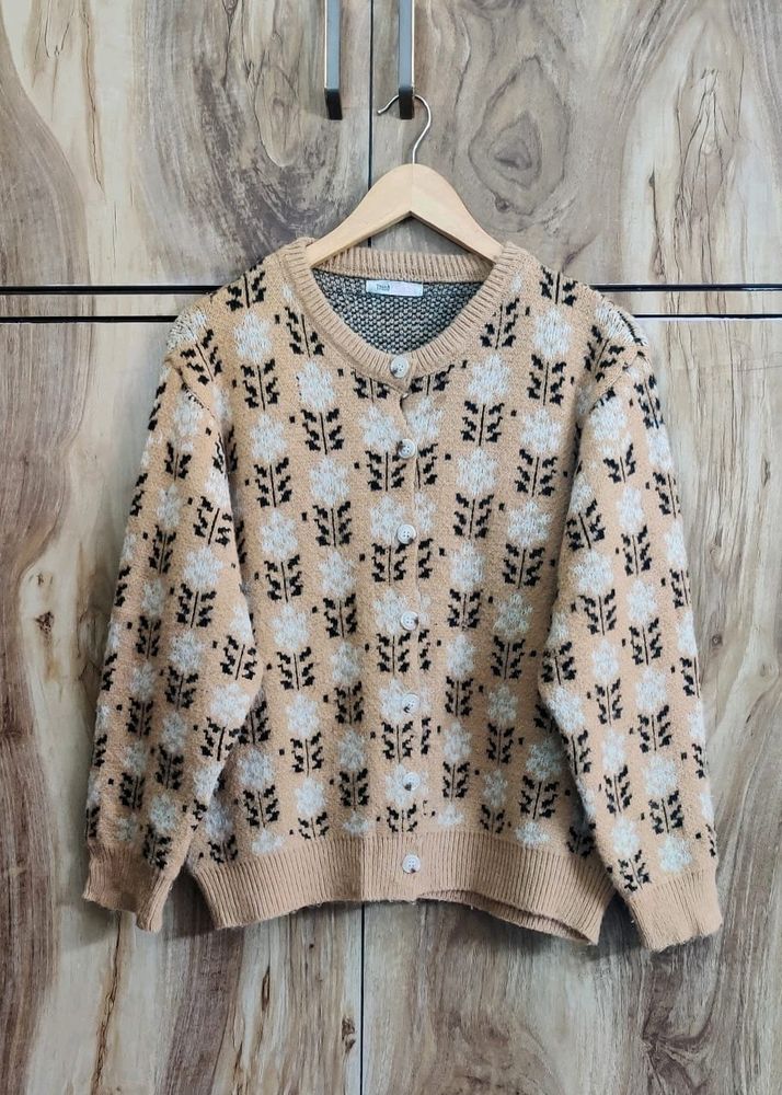 Light Brown Cardigan Size-42