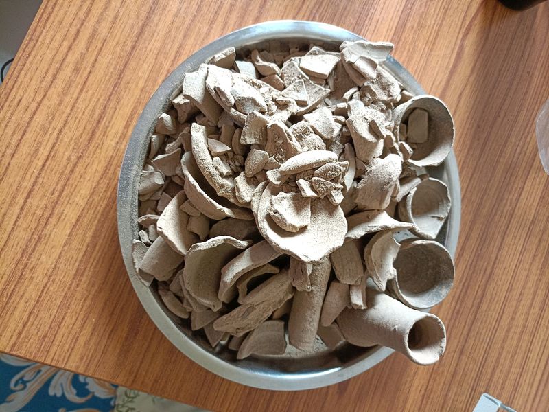 Dzire Mud Clay Pot Broken Earthy Stock