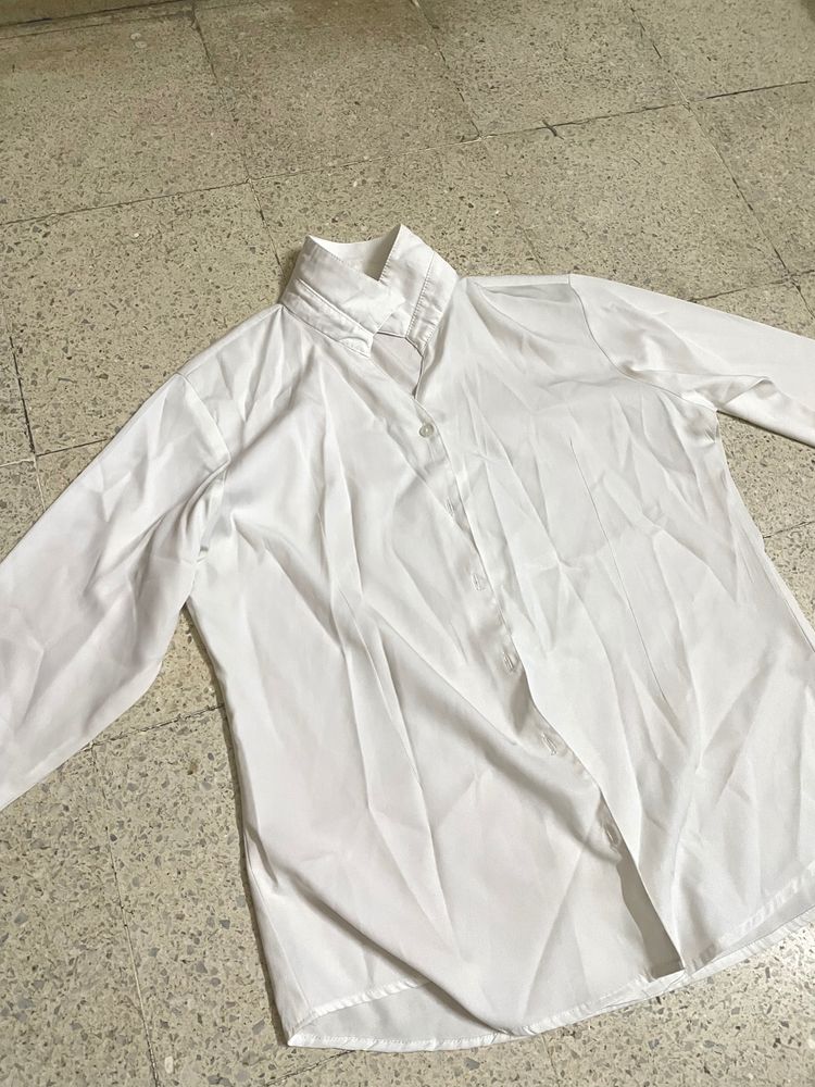 Solid White Formal Shirt