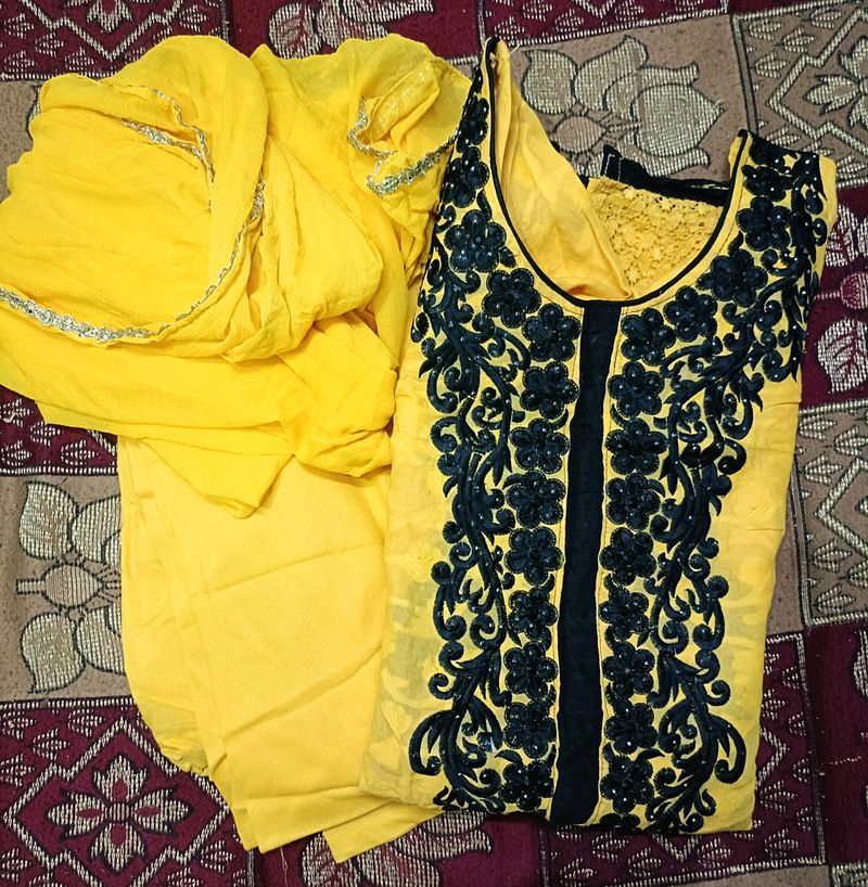 Kurta With Chudidaar And Dupatta