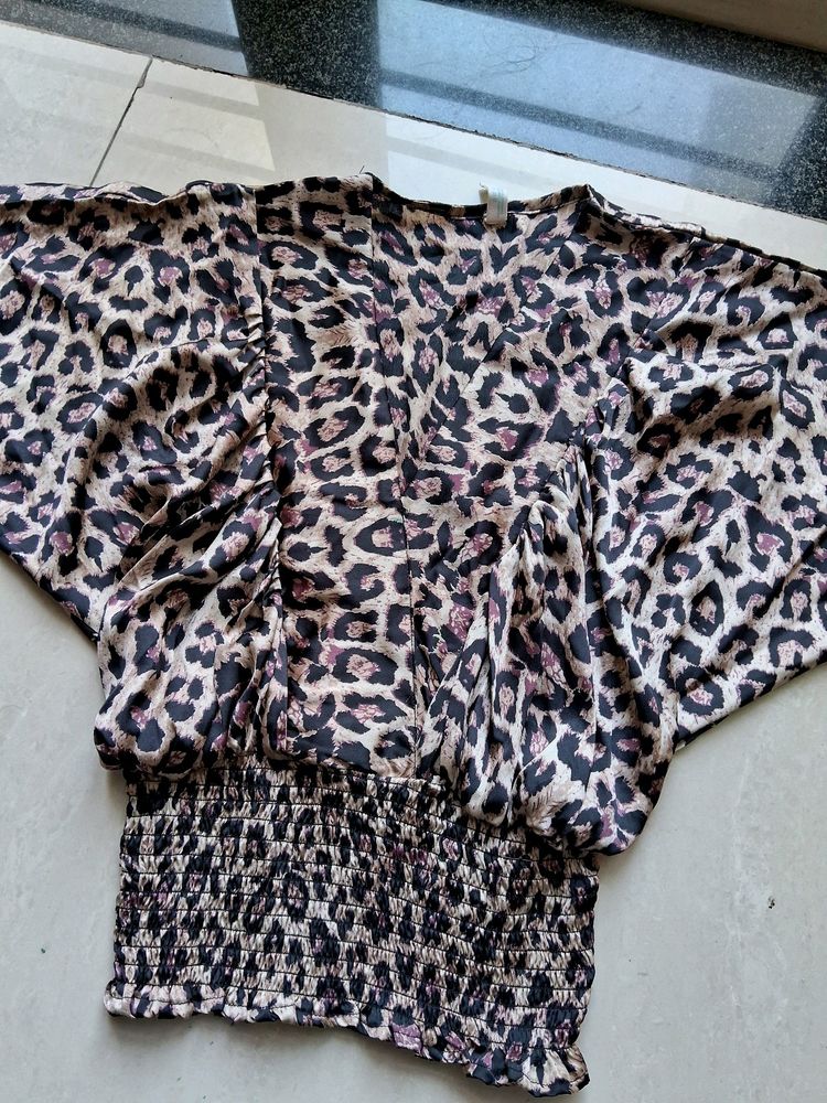 Cheetah Printed Full Sleeves Top