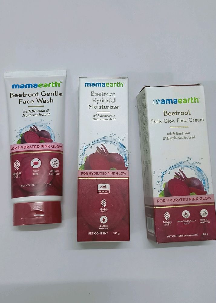 Mamaearth Daily Golw Cream+Facewash+Moisturizer